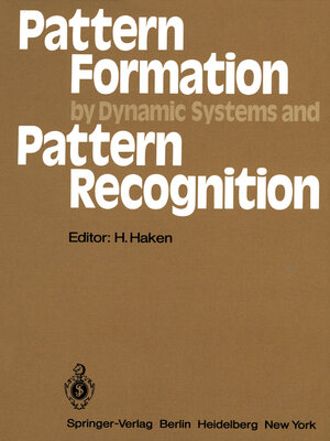 cover image of Pattern Formation by Dynamic Systems and Pattern Recognition